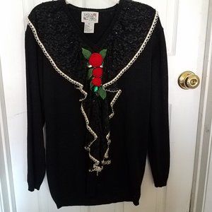 lacyafternoon sequin, sweater